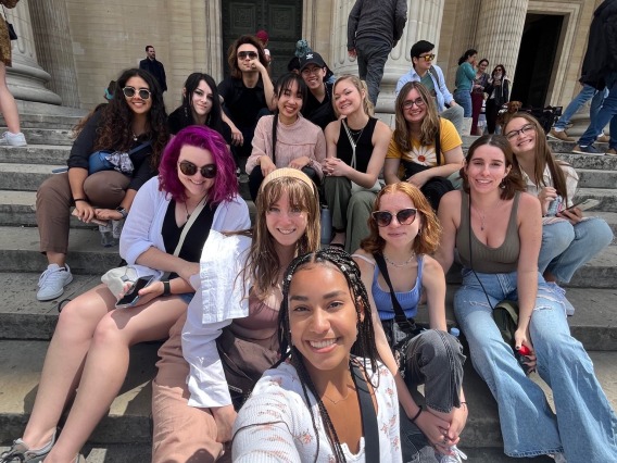 Franke Honors students studying abroad in France